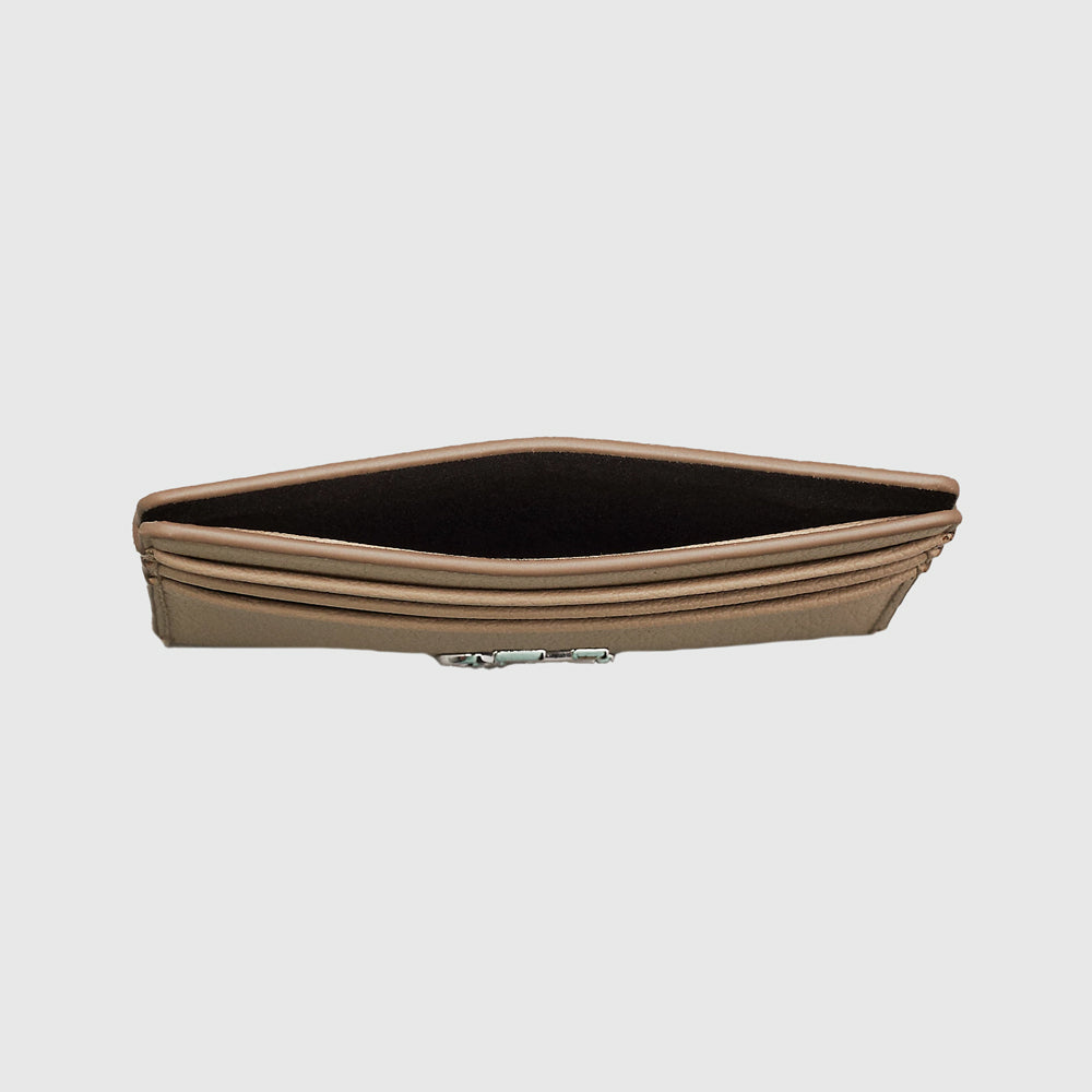 Minimal Monogram Cardcase - Beige