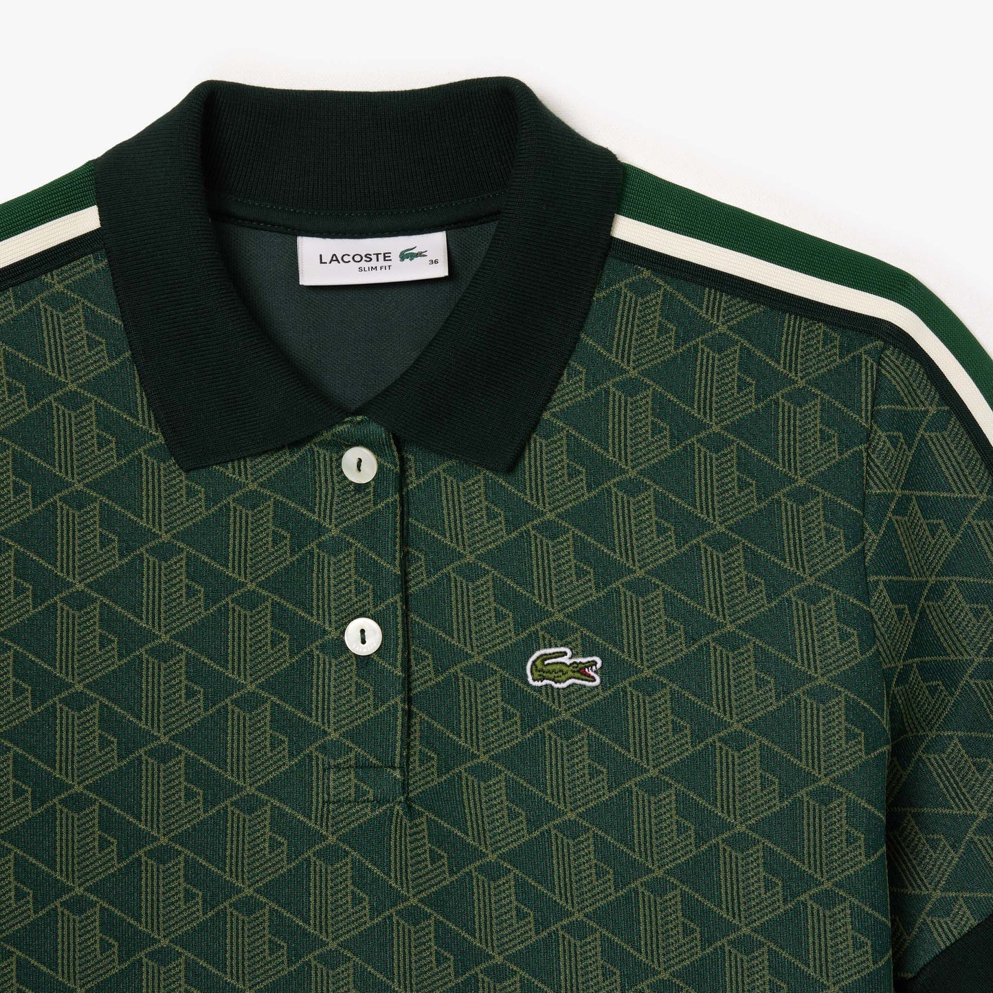 Slim Fit Monogram Jacquard Polo Shirt