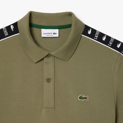 Contrast Stripe Piqué Polo Shirt